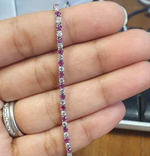 5-50-ct-natural-ruby-and-diamond-claw-set-tennis-bracelet-in-18k-white-gold